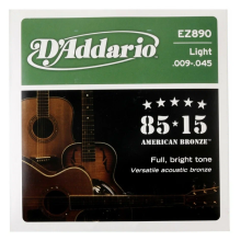 D-Addario EZ890 85/15 Bronze 9-45 Super Light