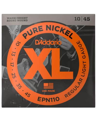 D-Addario EPN110 Pure Nickel 10-45 Regular Light
