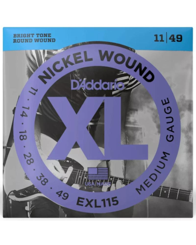 D-Addario EXL115 XL Nickel Wound 11-49 Medium/Blues-Jazz Rock