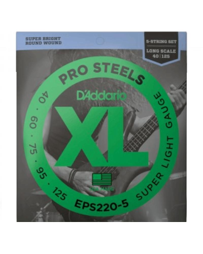 D-Addario EPS220-5 XL Prosteels 40-125 Super Light
