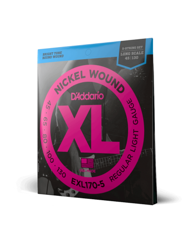 D-Addario EXL170-5 XL Nickel Wound 45-130 Regular Light