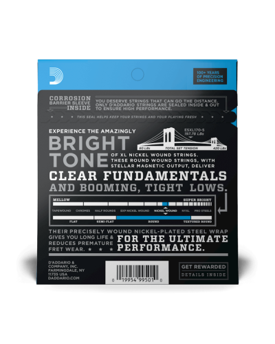 D-Addario EXL170-5 XL Nickel Wound 45-130 Regular Light