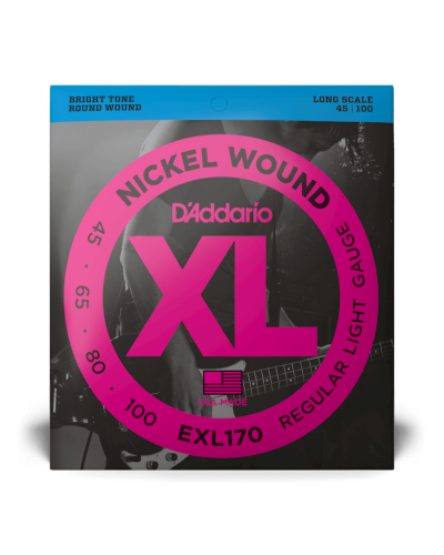 D-Addario EXL170 XL Nickel Wound 45-100 Regular Light