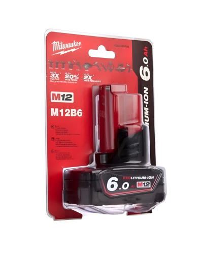 Akkumulyator batareyası Milwaukee M12B6 12V/6.0 (4932451395)
