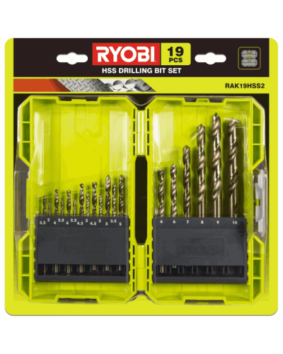 Burğu dəsti Ryobi RAK19HSS2 / 9 PCS
