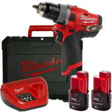 Drel-şurup bağlayan Milwaukee M12FPD-202X (CASE+2X2.0)