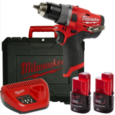 Drel-şurup bağlayan Milwaukee M12FPD-202X (CASE+2X2.0)