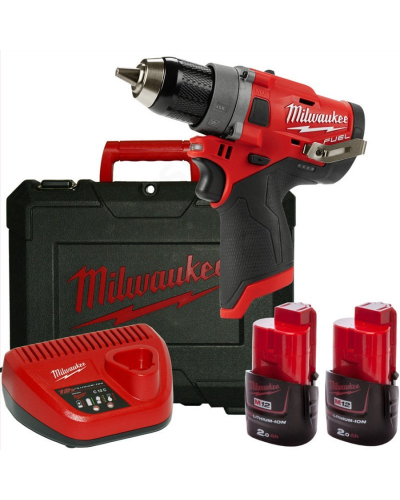 Drel-şurup bağlayan Milwaukee M12FPD-202X (CASE+2X2.0)