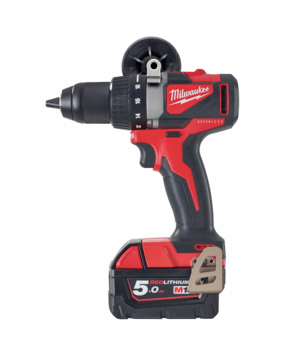 Drel-şurup bağlayan Milwaukee M18BLDD2-502X (CASE+2X5.0)
