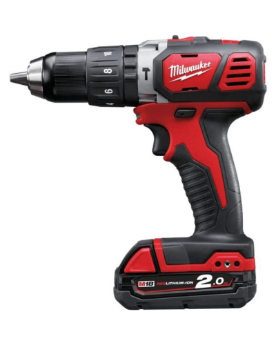 Drel-şurup bağlayan Milwaukee M18BPD-202C (CASE+2X2.0)