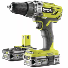 Drel-şurup bağlayan Ryobi R18PD3-225S (Bag+2X2.5)