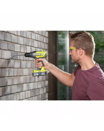 Drel-şurup bağlayan Ryobi R18PD3-225S (Bag+2X2.5)