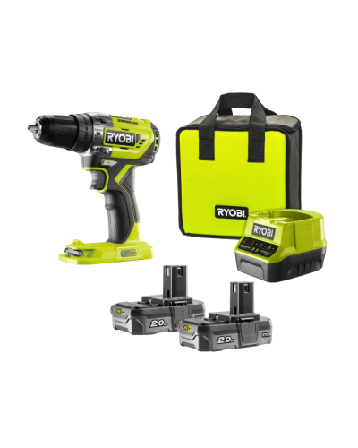 Drel-şurup bağlayan Ryobi R18PD5-220S (Bag+2X2.0)
