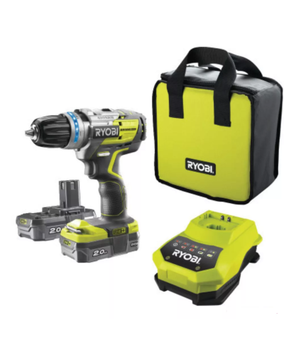 Drel-şurup bağlayan Ryobi  R18PDBL-220S (Bag+2X2.0)
