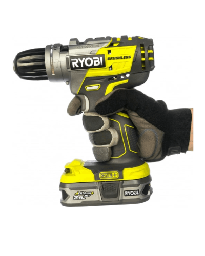 Drel-şurup bağlayan Ryobi  R18PDBL-225S (BAG+2X2.5)