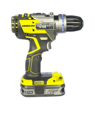 Drel-şurup bağlayan Ryobi  R18PDBL-225S (BAG+2X2.5)
