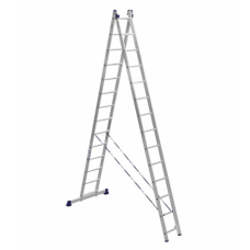 Nərdivan Alumet 14 pilləli iki hissəli aluminium (Tam və /\ şəklində) (H2 5214)