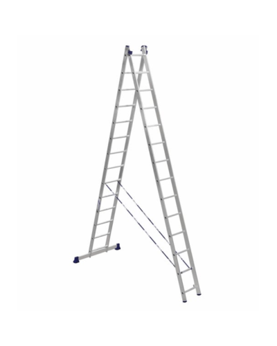 Nərdivan Alumet 14 pilləli iki hissəli aluminium (Tam və /\ şəklində) (H2 5214)