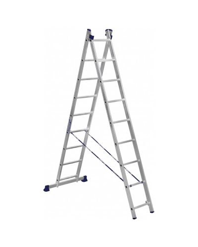 Nərdivan Alumet 9 pilləli iki hissəli aluminium (Tam və /\ şəklində) (H2 5209)