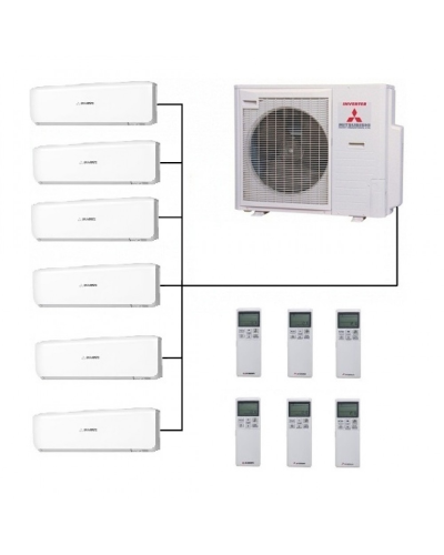 Multi-split Xarici blok Mitsubishi SCM125ZM-S(R410)6port