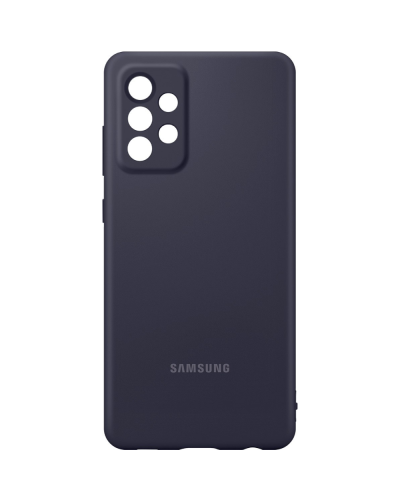Qoruyucu örtük Samsung A72 Silicone Cover Black EF-PA725TBEGRU