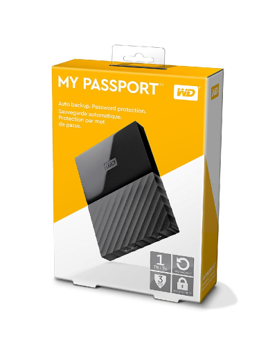 WD Ext. HDD 1Tb My Passport Black