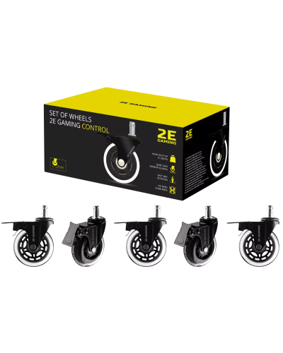 2E Gaming Set of wheels Clear / 2E-GWH-002-CL