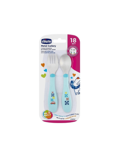 Uşaq üçün çəngəl-qaşıq dəsti Chicco 00016102200000