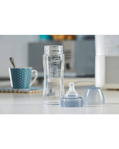 Şüşə butulka Chicco Wellbeing yavaş axınlı / 00028721200000 250ml