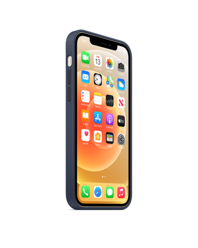 Qoruyucu örtük iPhone 12/12 Pro Silicone MagSafe Deep Navy