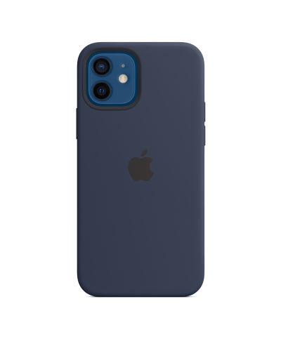 Qoruyucu örtük iPhone 12/12 Pro Silicone MagSafe Deep Navy