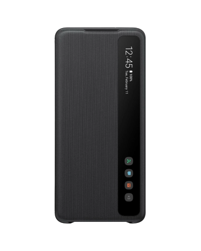 Qoruyucu örtük Samsung S20 Plus Clear View Cover Black EF-ZG985CBEGRU