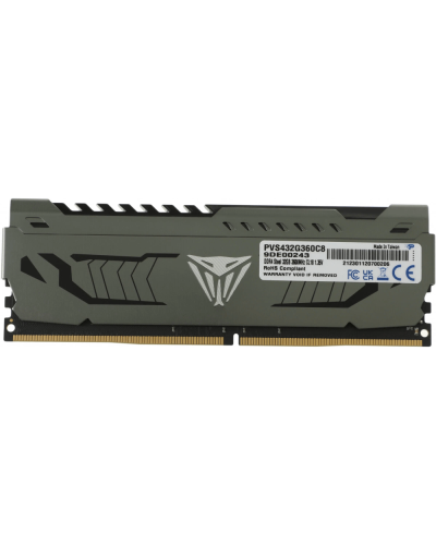 Patriot Viper Steel 32GB 3000MHZ CL16 UDIMM Single PVS432G300C6