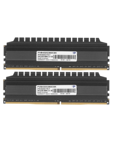 Patriot Viper Blackout 32GB 3200MHZ CL16 UDIMM KIT PVB432G320C6K