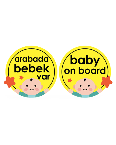 BabyJem maşın üçün yan şüşə yazısı / 8699206310949