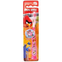 Uşaq diş fırçası Longa Vita Angry Birds 5+ AB-1 6934393806199 çəhrayı