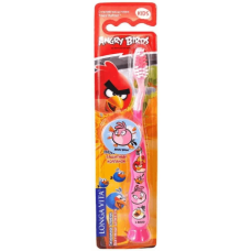 Uşaq diş fırçası Longa Vita Angry Birds 5+ AB-1 6934393806199 çəhrayı