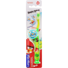 Uşaq diş fırçası Longa Vita Angry Birds 5+ AB-1 6934393806199 yaşıl