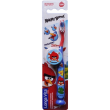 Uşaq diş fırçası Longa Vita Angry Birds 5+ AB-1 6934393806199 mavi