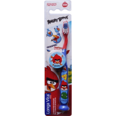 Uşaq diş fırçası Longa Vita Angry Birds 5+ AB-1 6934393806199 mavi