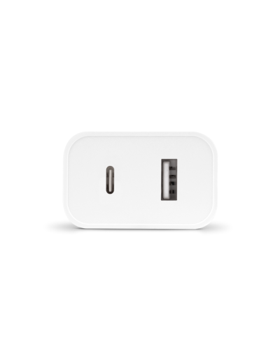 Ttec Smartcharger Duo USB-C+USB-A Travel Charger 2.4A White / 2SCS25B