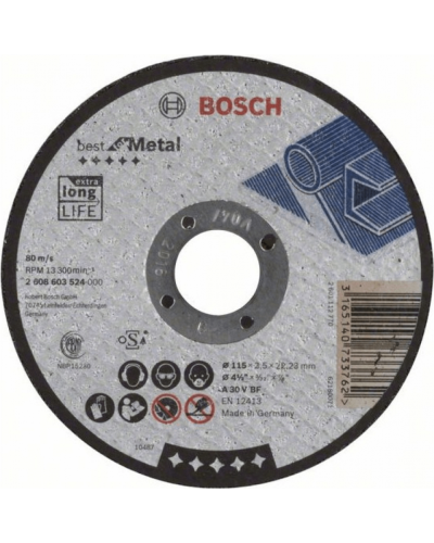 Kəsmə disk Bosch Best Metal 115mm (2608603524)