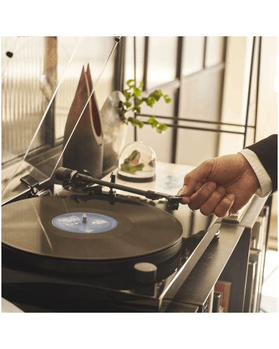 Turntable Audio-Technica AT-LPW50PB Manual Belt Drive Wood Base Piano Black