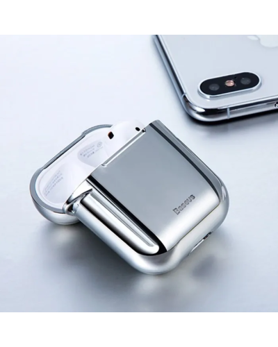 Baseus Airpods 1/2 Case Silver Arappod-AOS