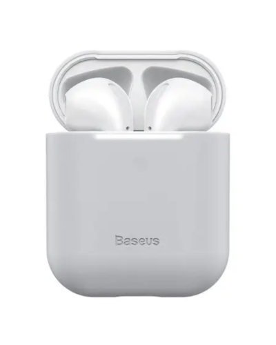 Baseus Silicon Case Airpods 1/2 Grey Wiappod-Bzog