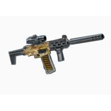 Nerf Silah M416 – Binokl və Tutacaq, Şəffaf Daraqlı