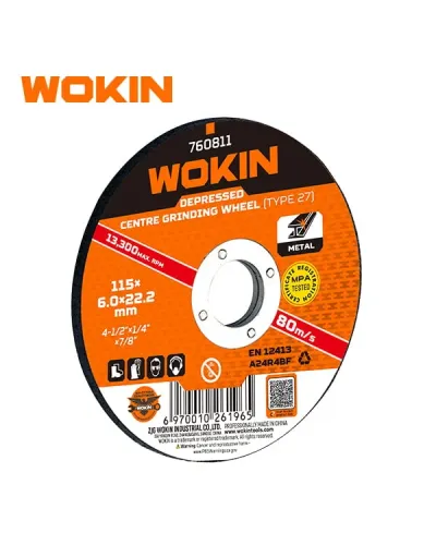 WOKIN METAL TAŞILANMA DİSKİ 115X6.0X22.2MM