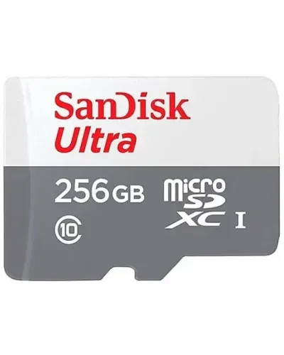 SanDisk Ultra MicroSDXC Yaddaş Kartı 256GB 100MB/s Class 10 SDSQUNR-256G-GN3MN